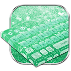 Shimmy Neon Green Keyboard Theme ikon