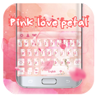 Pink love petal keyboard skin icon