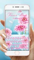 Flower Drop keyboard poster