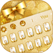 Złoty Sparking Glitter Keyboard Theme