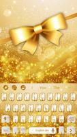 Golden Glitter Keyboard syot layar 3