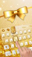 Golden Glitter Keyboard penulis hantaran