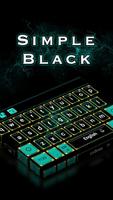 Simple Black Keyboard Affiche