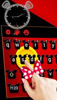 Cute Micky Bowknot Keyboard Theme 海报