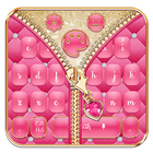 Mincing Pink Zipper Salmon Keyboard Theme icon