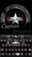 Captain America  Keyboard theme Cartaz