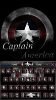 Captain America  Keyboard theme Affiche