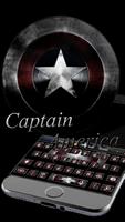 Captain America  Keyboard theme captura de pantalla 1