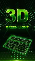 3D Green Laser Science الملصق