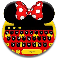 Cute Micky Bow keyboard Theme APK 下載