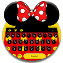 Cute Micky Bow keyboard Theme APK