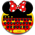 Cute Micky Bow keyboard Theme Zeichen