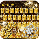 Gold Diamond Glitter Keyboard アイコン