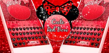 Red Cute Bow keyboard