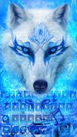 Blue Ice Wolf - Music Keyboard Theme capture d'écran 3