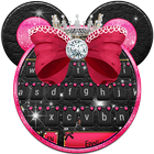 Minny Cute Pink Bowknot Keyboard icon