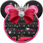 Minny Cute Pink Bowknot Keyboard icône
