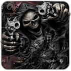Devil Death Skull Gun Keyboard Theme ikon
