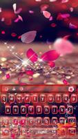 Love Rose Petal Keyboard capture d'écran 3