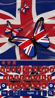 British Flag Keyboard Theme الملصق