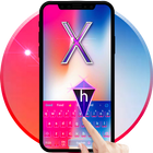 Icona Neon Keyboard Theme for iPhone X