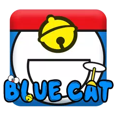 Blue Cat Keyboard🎨🎨Blue Cute Cat Keyboard APK download