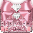 Pink Bow Keyboard ícone