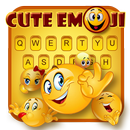 Słodkie Emoji Smiley Klawiatura Temat aplikacja