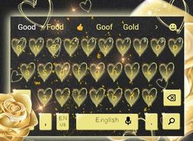 Glowing gold rose keyboard screenshot 3