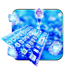 Blue ice Diamond Lace Keyboard icône