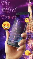 Purple Neon Eiffel Tower Keyboard Screenshot 1