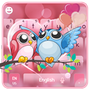 Cute Owl Love Keyboard Theme APK