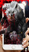 Bloody Werewolf 3D Skull Keyboard Affiche