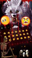 Bloody Werewolf 3D Skull Keyboard imagem de tela 1