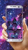 Color Galaxy keyboard for Samsung poster