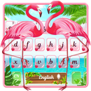 Pink Flamingo Keyboard Theme APK