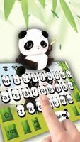 Lovely panda keyboard plakat