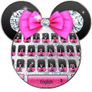 Shine Pink diamond minny keyboard APK