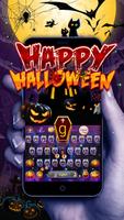 Glückliches Halloween-Tastatur-Thema Plakat