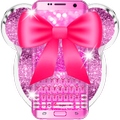 ”Pink bow Diamond minny Keyboard