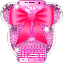 Pink bow Diamond minny Keyboard APK