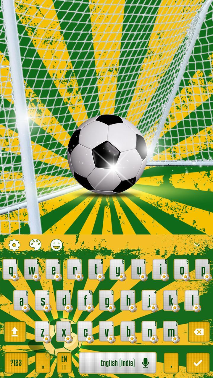 Android 用の ブラジルのサッカーのキーボードテーマ Apk をダウンロード