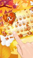 Autumn keyboard theme Affiche