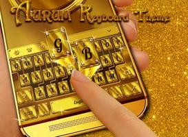Aurum Gold Keyboard Theme Affiche