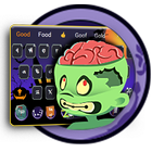 Halloween keyboard zombies cemetery theme  Emoji ไอคอน