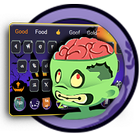 Halloween keyboard zombies cemetery theme  Emoji أيقونة