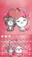 Tema Keyboard Kitty Love yang Lucu screenshot 3