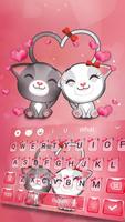 Tema Keyboard Kitty Love yang Lucu poster