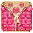 Salmon Pinky Zipper Keyboard Theme icône