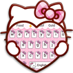 Pink Cute Kitty Cartoon Keyboard Theme